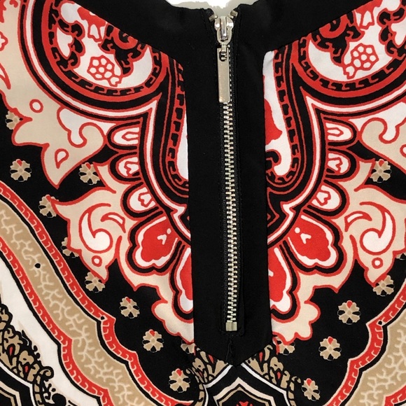 INC International Concepts Black & Orange Top P-S - Picture 4 of 8